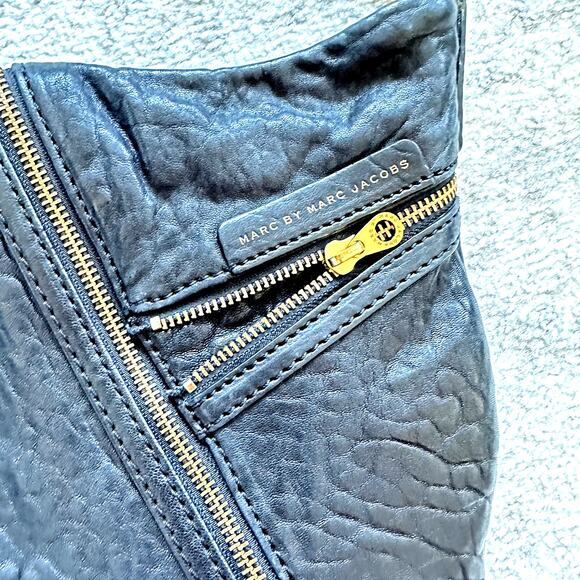 Marc by Marc Jacobs Flash Kelsey Black Lamb Leather Crossbody Handbag - Picture 5 of 13